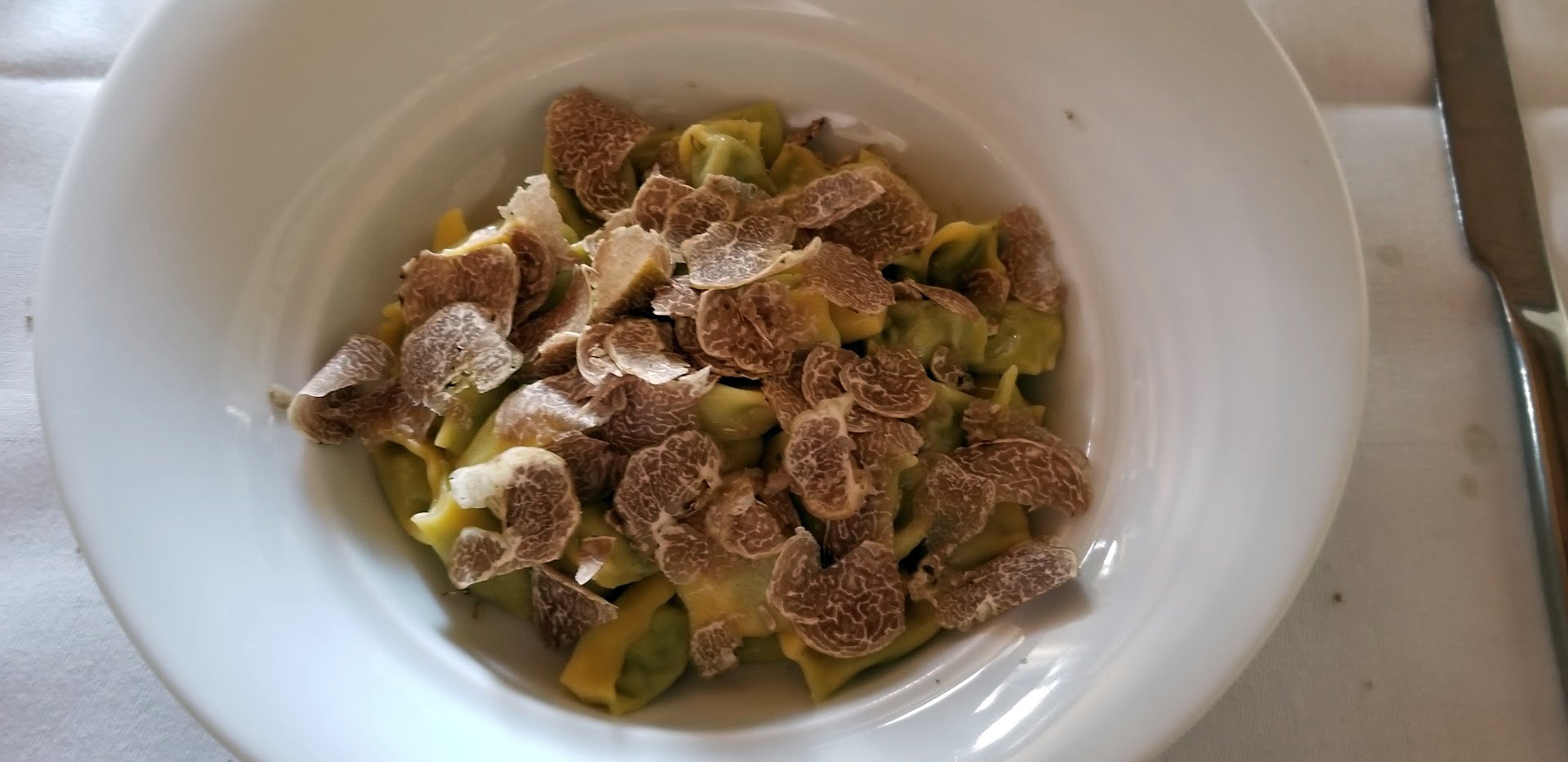 Tajarin with shaved white truffle